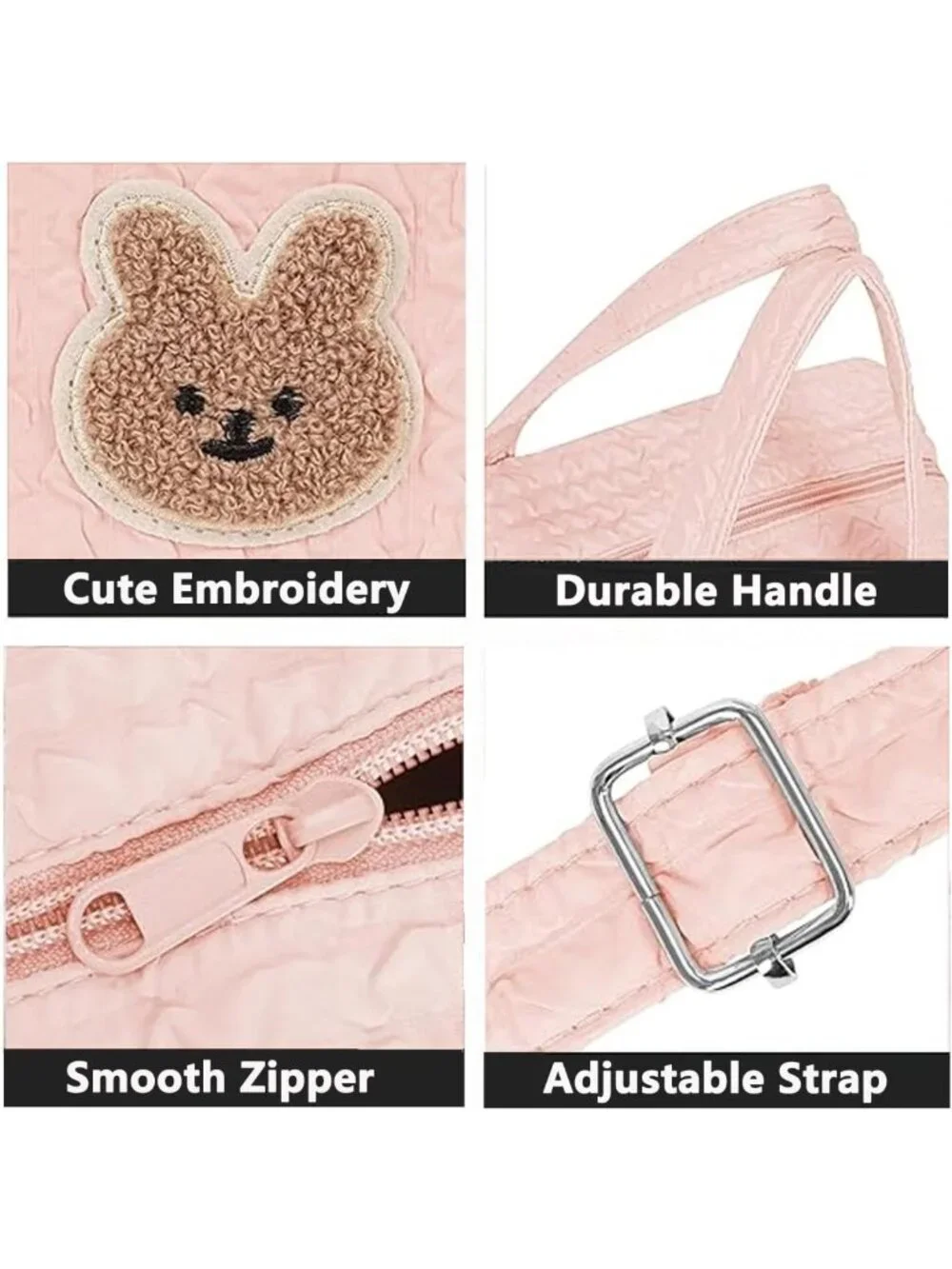 Stylish Lightweight Baby Diaper Bag Tote, Cute Crossbody Nappy & Travel